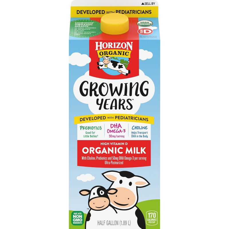 Horizon Organic Growing Years Whole Milk - 0.5gal
