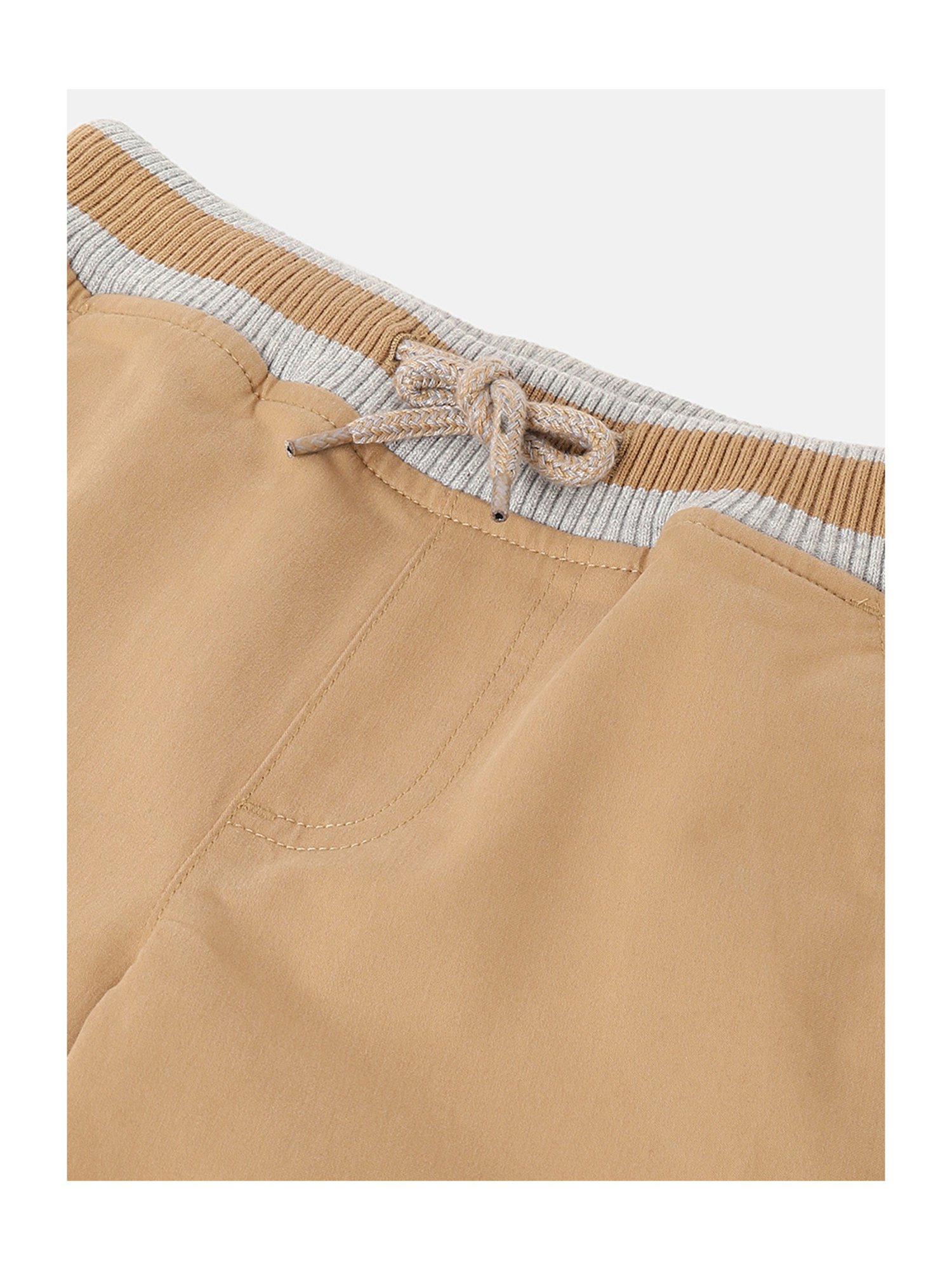 United Colors of Benetton Boys Brown Solid Trousers