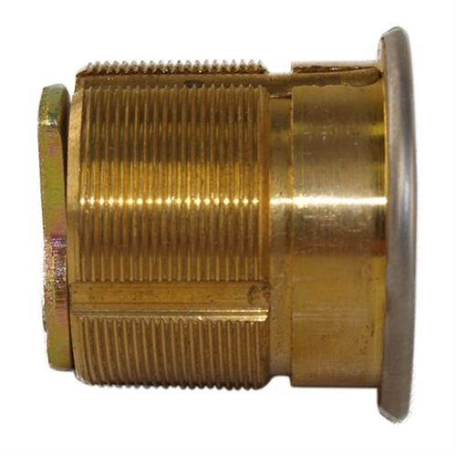 Maxtech B114SC1-26D Satin Chrome US26D Solid Brass Replacement 1-1/4" Mortise Cylinder Lock With Schlage SC1 Keyway