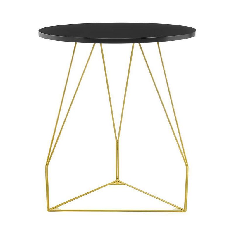 Orlando Accent Table Black/Gold - Finch