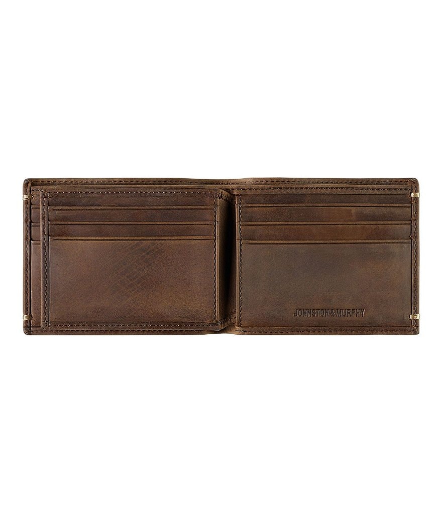 Johnston & Murphy Men's Leather Flip Bifold Wallet