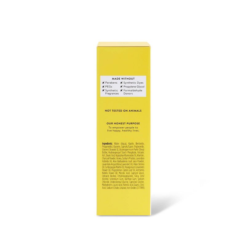 Honest Beauty 3-in-1 Detox Mud Mask with Activated Charcoal - 2.8 fl oz