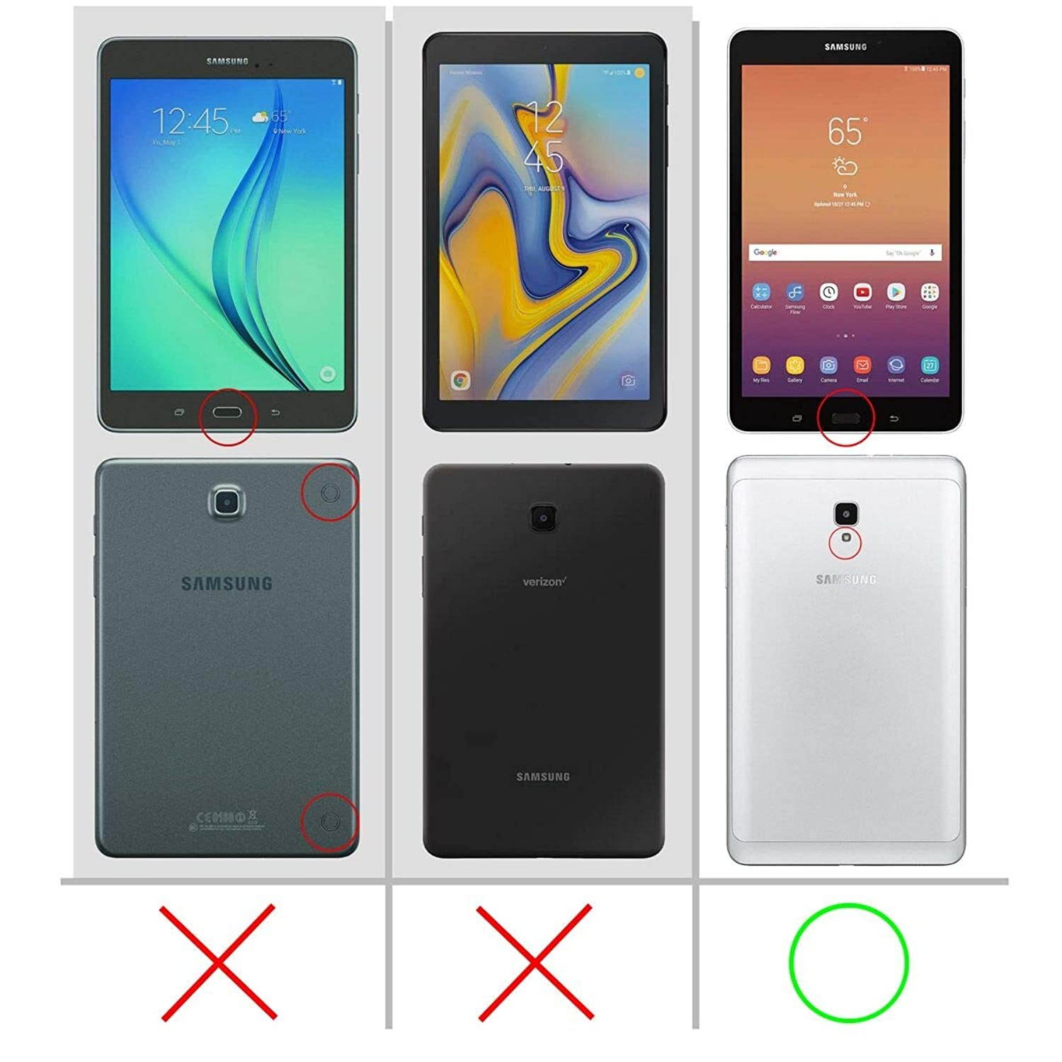 Galaxy Tab A 8.0 Case 2017, NOT Fit 2015 Tab A 8.0 SM-T350 SUPCASE UB PRO Full-Body Rugged Protective Case with Built-in Screen Protector for Samsung Galaxy Tab A 8.0 SM-T380/T385 (2017) (Blue)