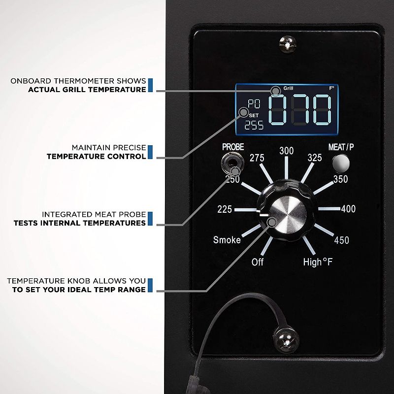 Zulay Kitchen 18" Grill Brush 100% Rust Proof Stainless Steel Bristles and a Sharp Metal Scraper with Long and Sturdy Handle