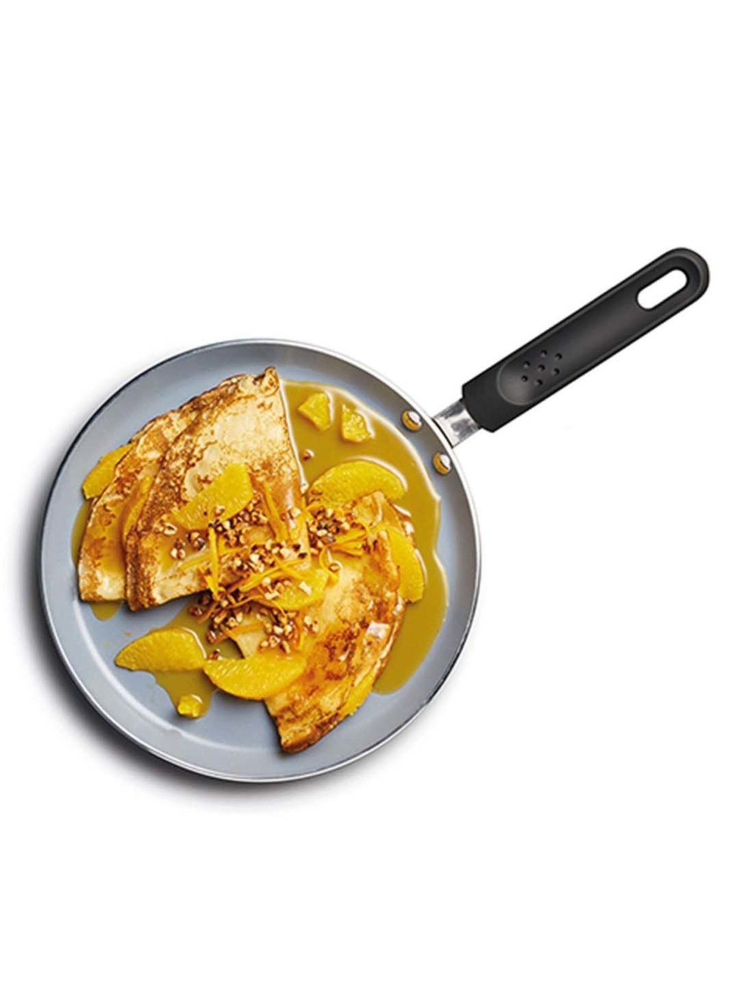 MasterClass Black Medium Aluminium Eco Crepe Pan - 24 cm