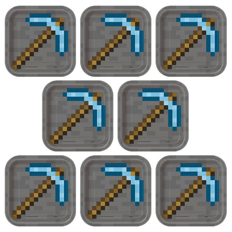 Minecraft 7" 8ct Snack Paper Plates