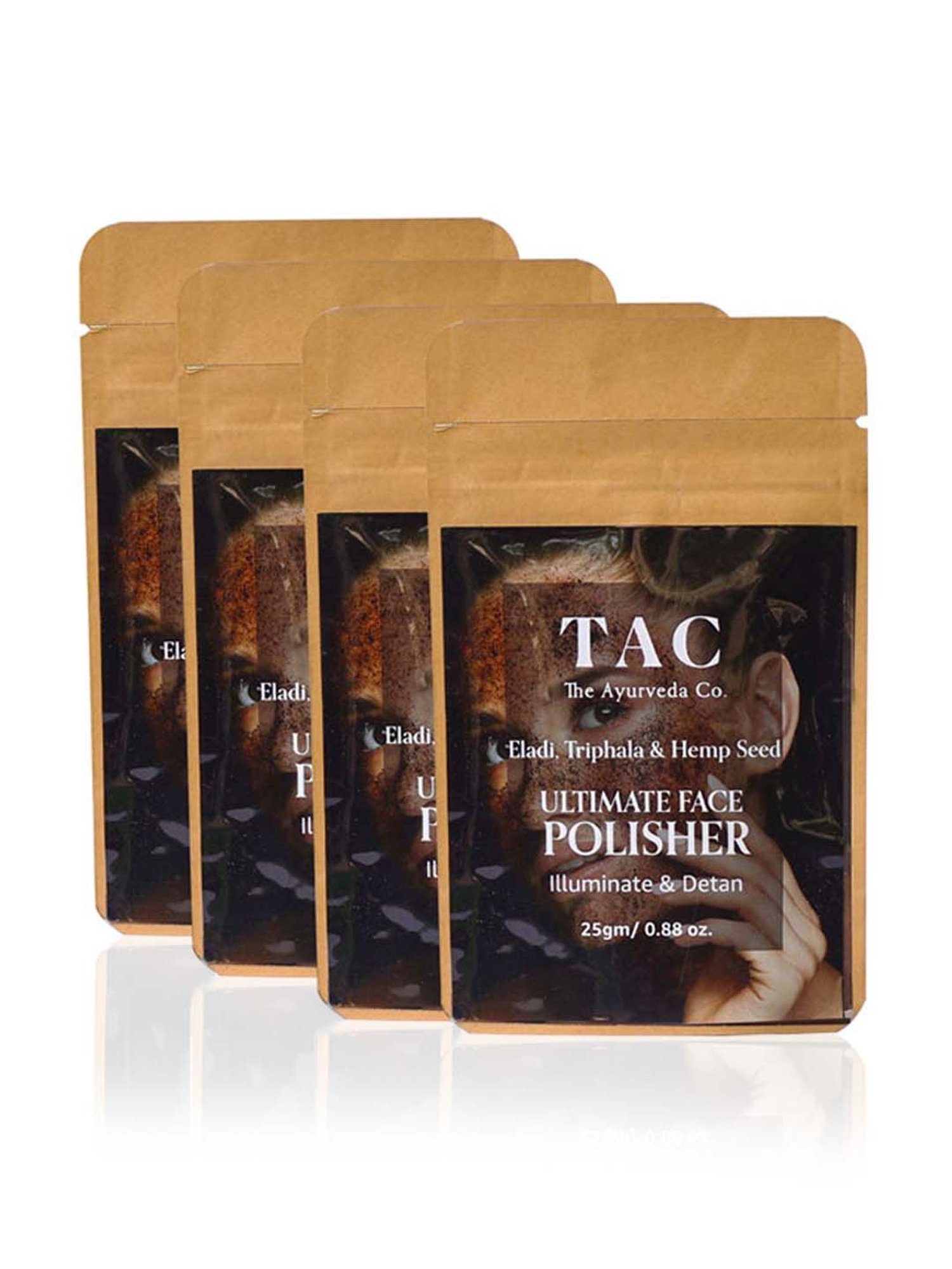 TAC - The Ayurveda Co. Eladi, Triphla, Hemp Seed Face Polish Scrub & Face & Body Oil