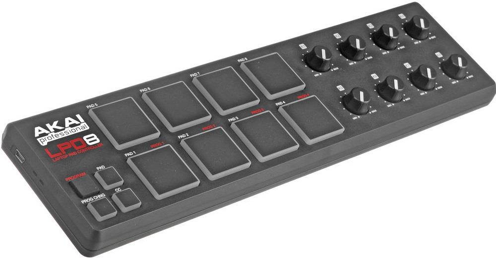 Akai LPD8 Laptop Pad Controller USB & Midi Pad Controller