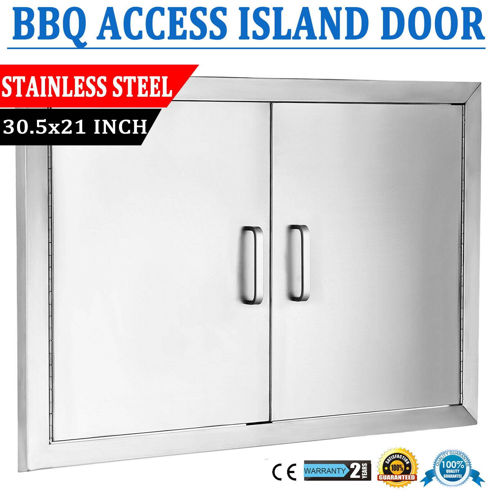 30.5" OUTDOOR KITCHEN BBQ ISLAND 304 STAINLESS STEEL DOUBLE ACCESS DOOR USA