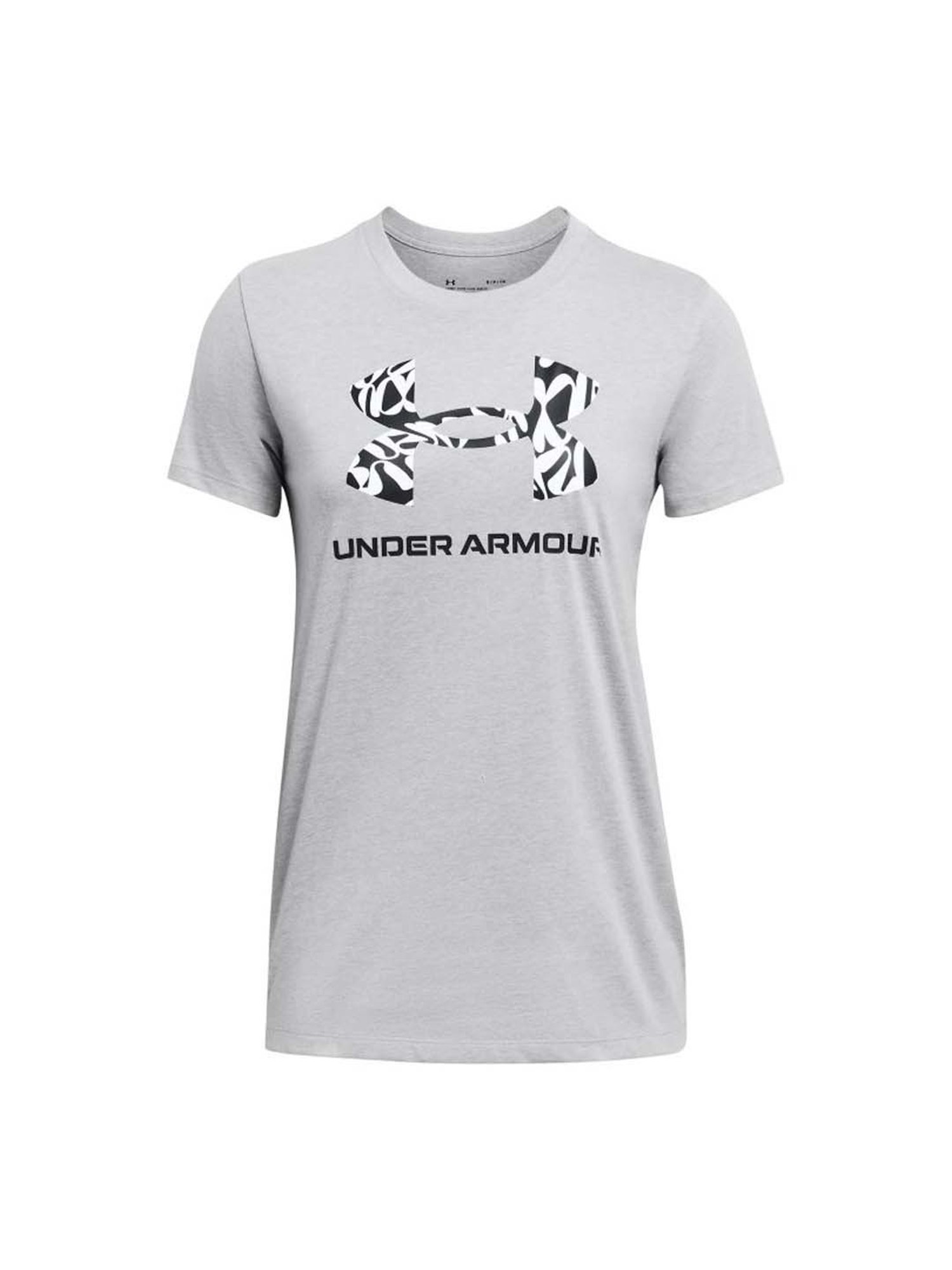 UNDER ARMOUR Grey Printed Sports T-Shirt