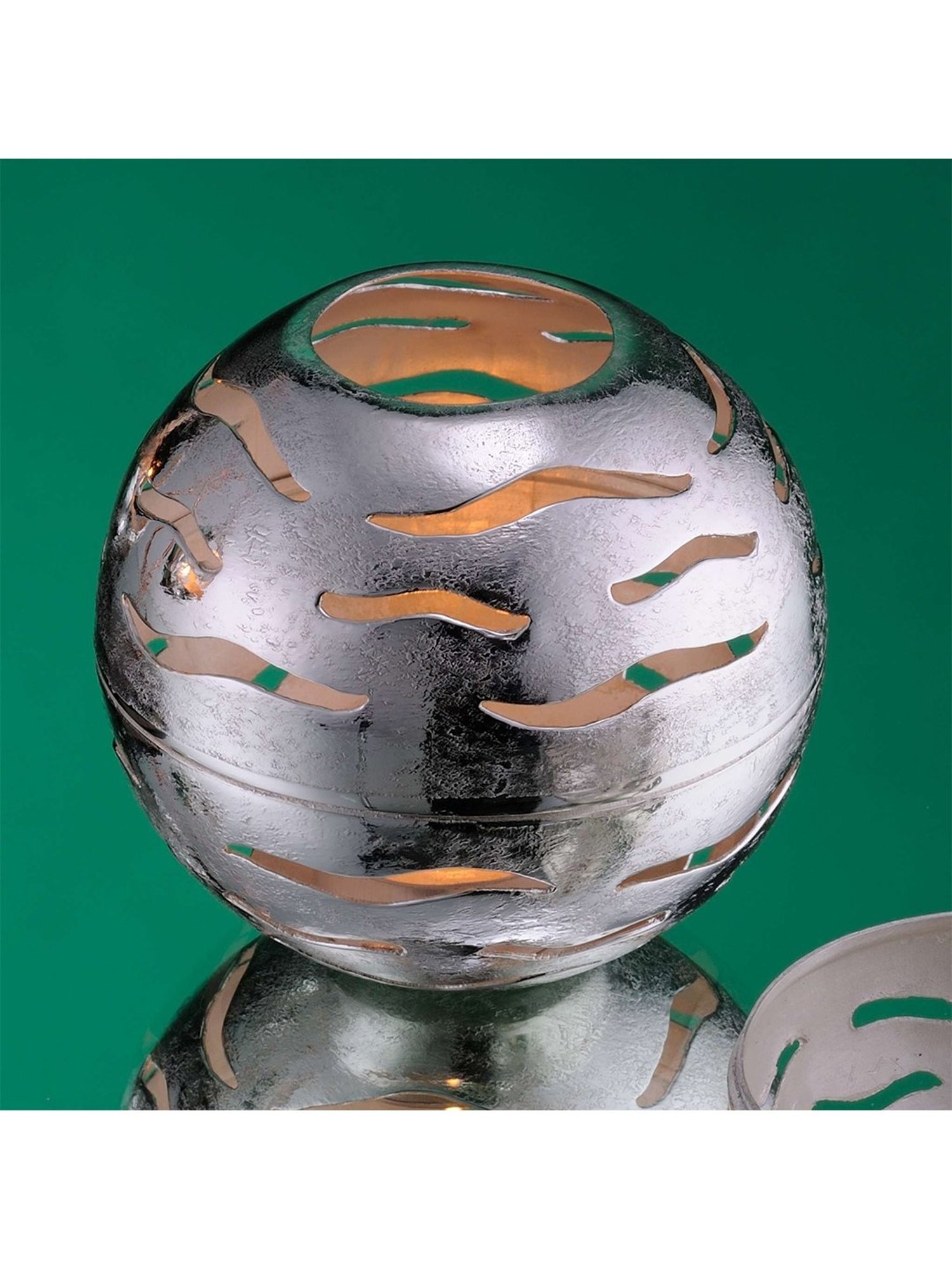 Episode Silver Plated Tealights Holder Waves - Small