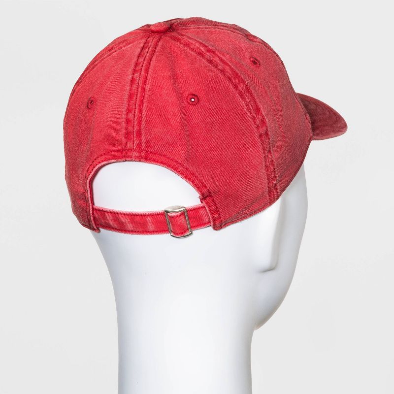 Mighty Fine Adult USA Baseball Cap - Red
