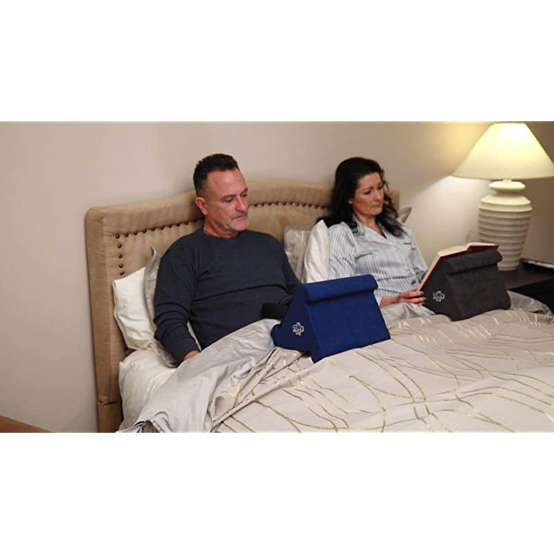 MultiAngle Soft Pillow Lap Stand for iPads Tablets eReaders Smartphones Books amp Magazines Grey