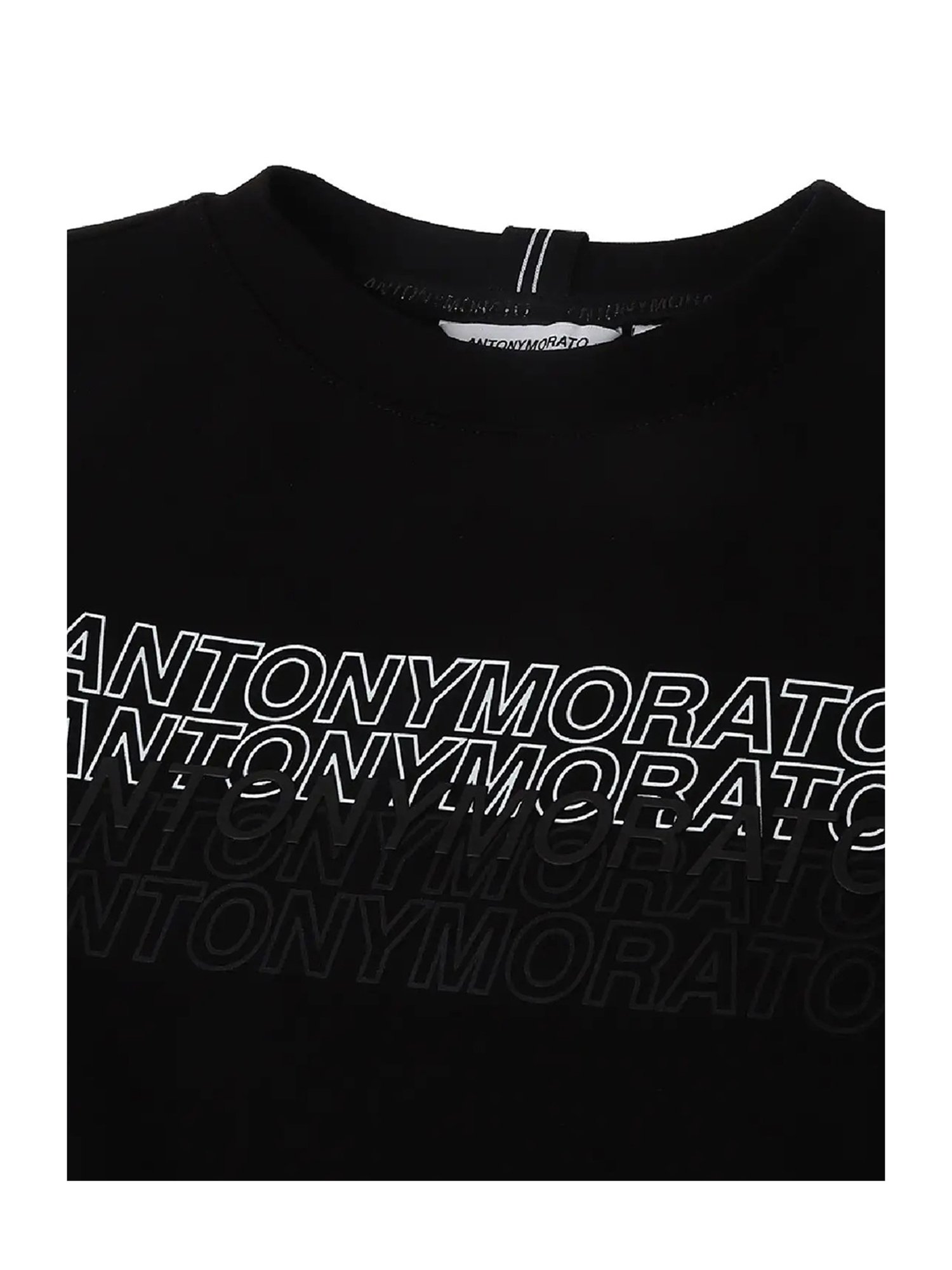 Antony Morato Kids Black Printed  Sweatshirt