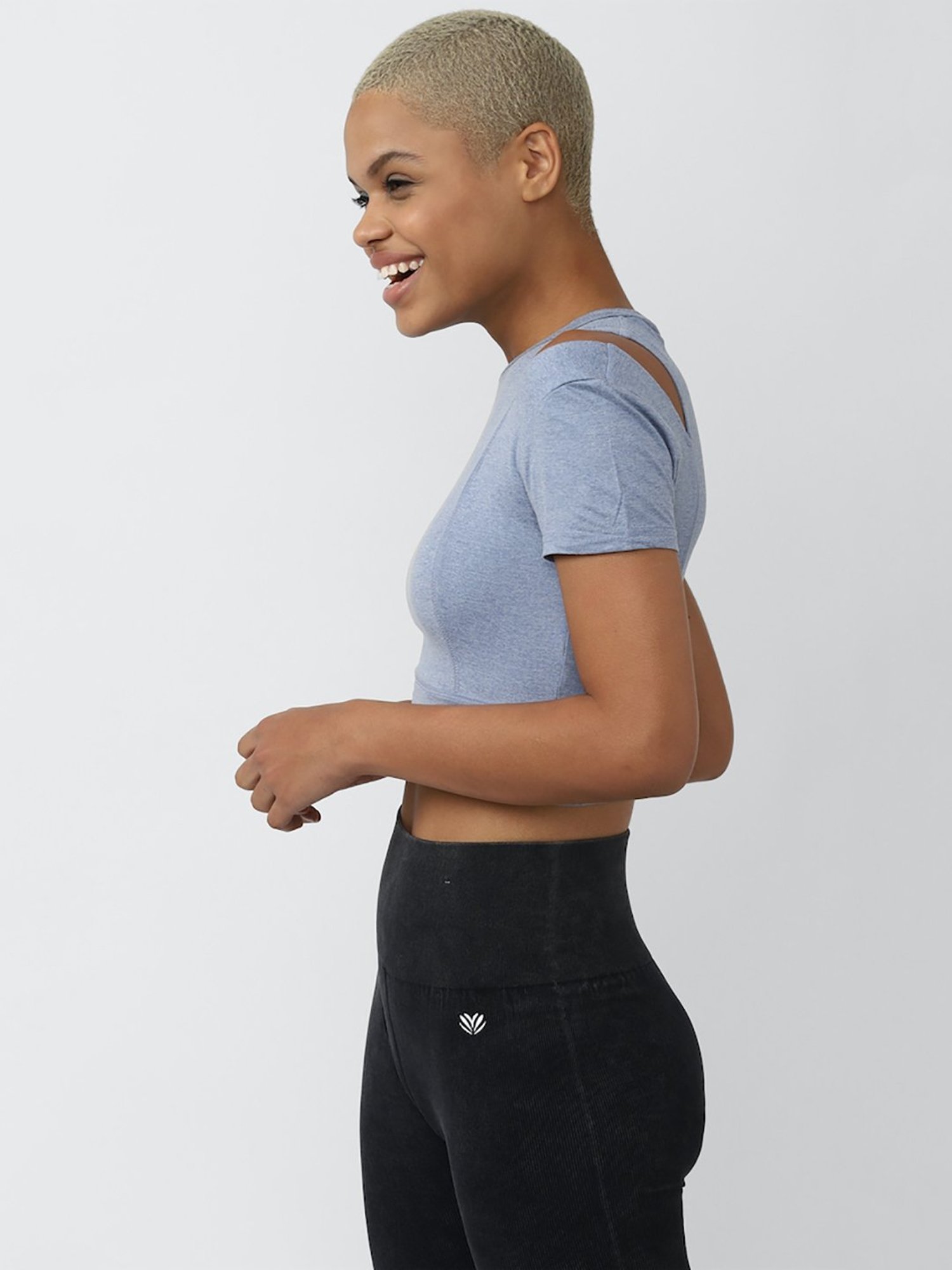 Forever 21 Blue Crop Top