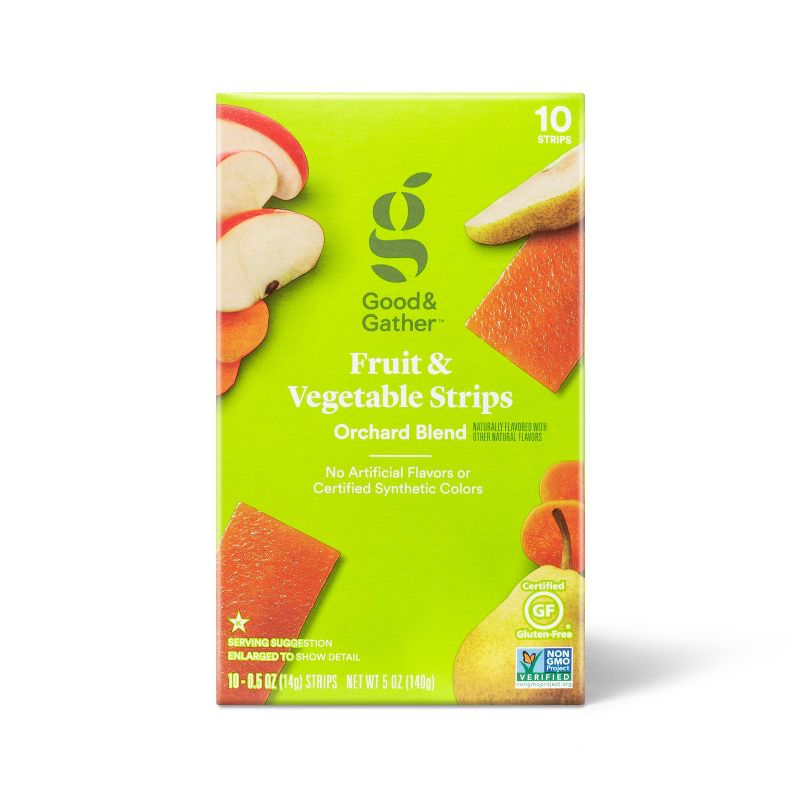 Apple, Pear & Carrot Fruit and Vegetable Strips - 10ct - Good & Gather™