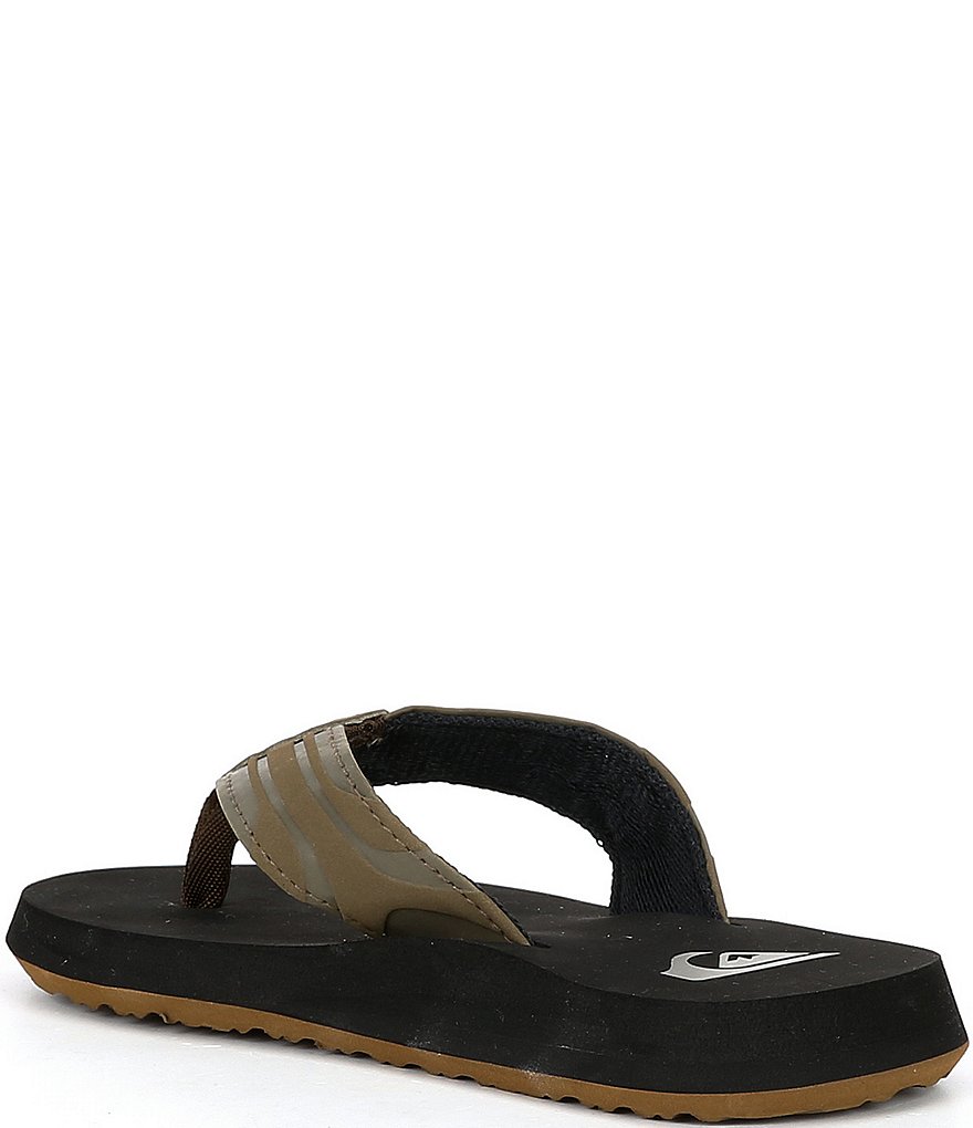 Quiksilver Boys' Monkey Wrench Suede Flip Flops (Youth)
