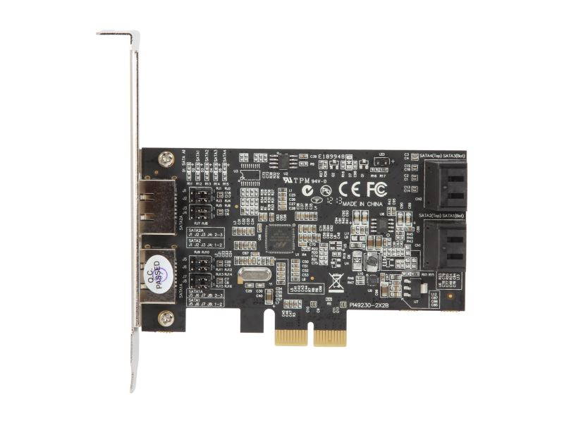 VANTEC 4 Channel 6-Port SATA 6Gb/s PCIe RAID Host Card Model UGT-ST644R