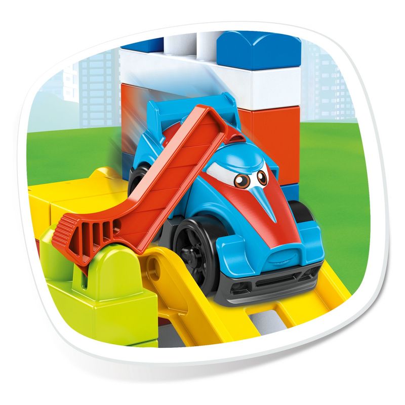 Mega Bloks First Builders Race Car Garage Construction Set