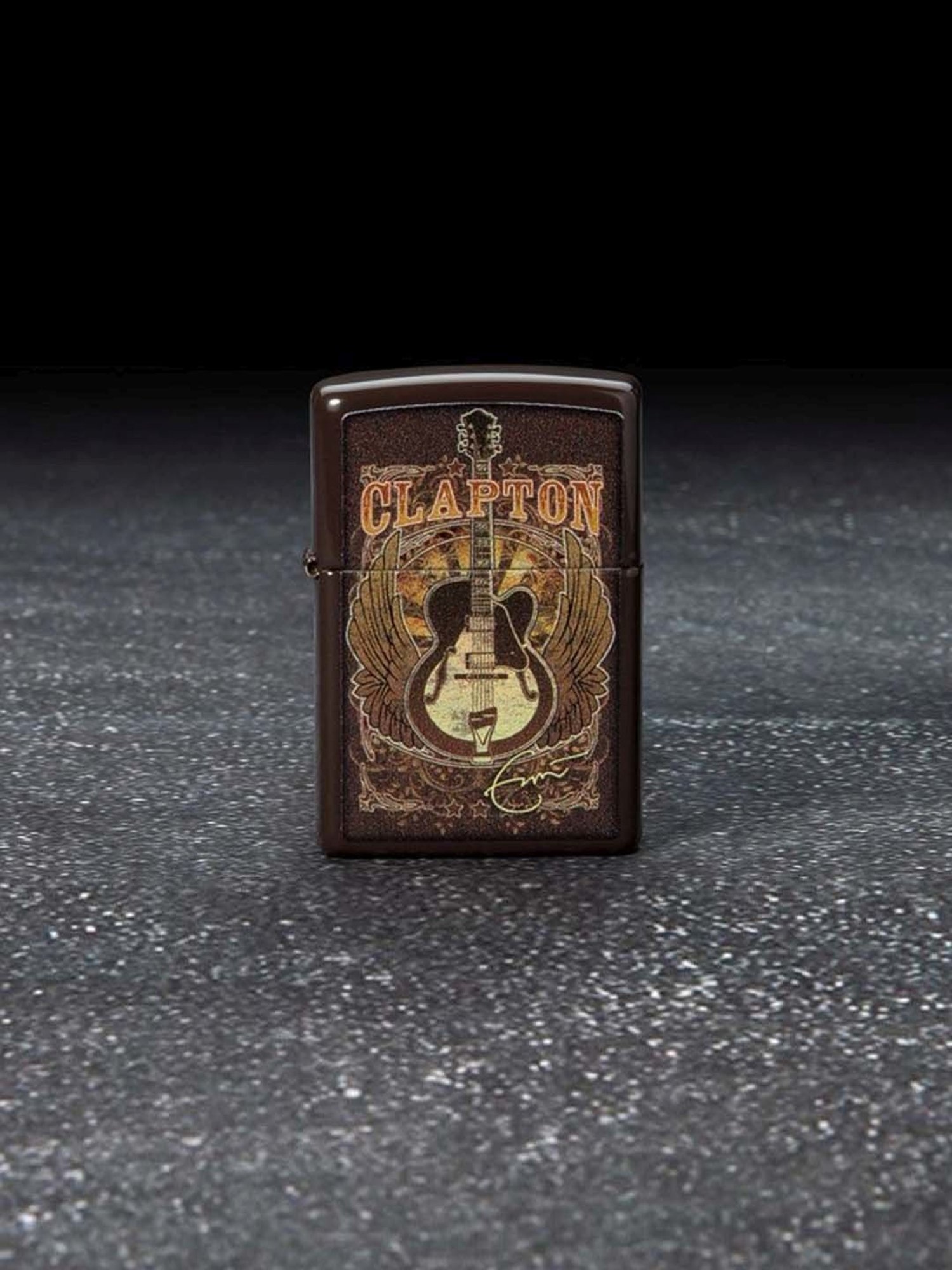ZIPPO Eric Clapton Design Brown Brass Windproof Pocket Lighter