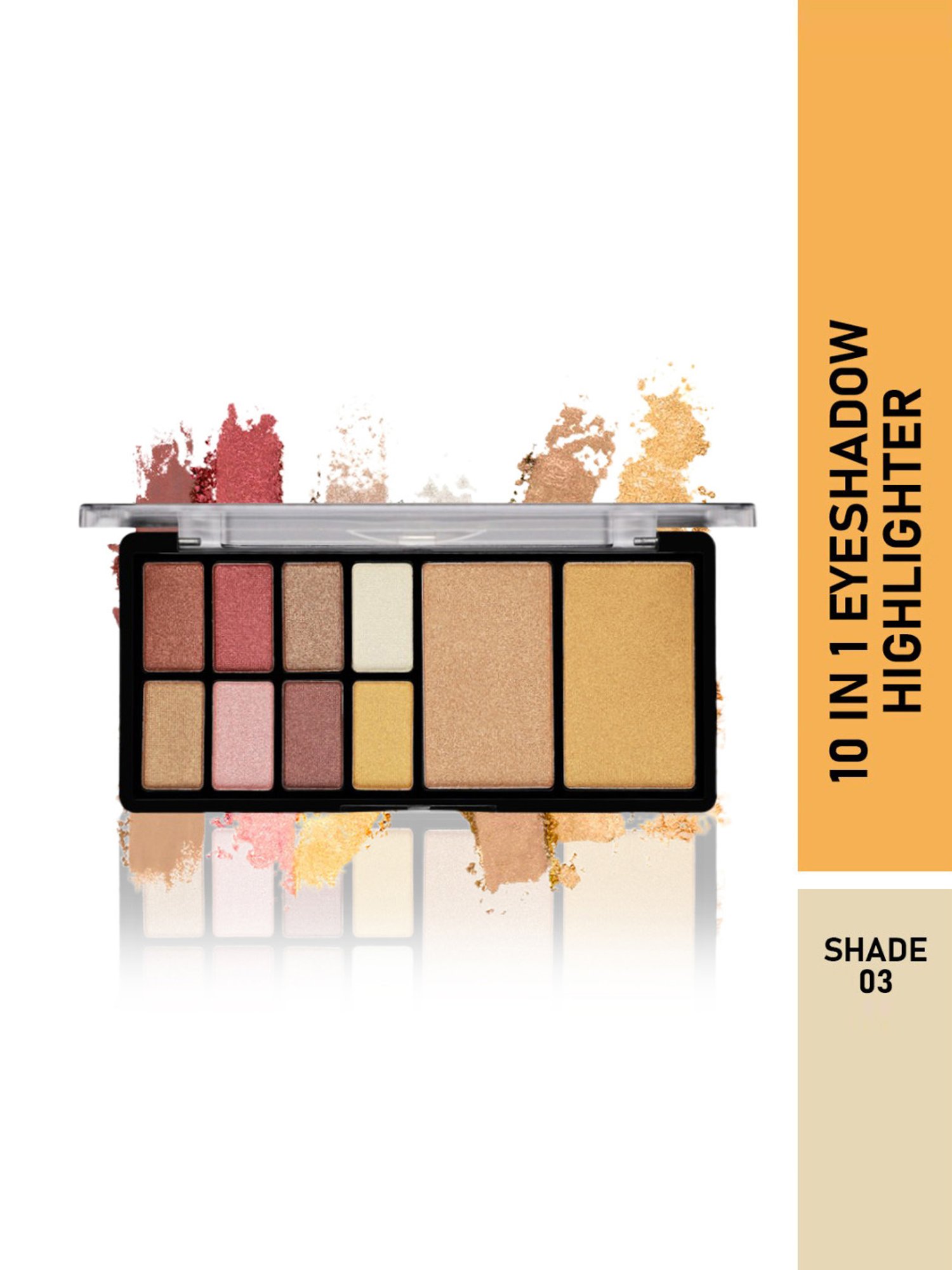 Half N Half 10 In 1 Eyeshadow Highlighter Palette 03 - 23 gm