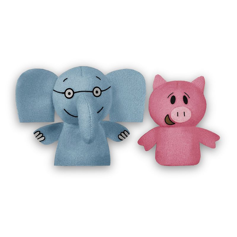 Yottoy Mo Willems Elephant & Piggie Puppets & Book Set