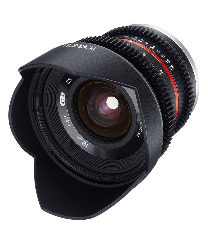 New Rokinon 12mm T2.2 Cine Ultra Wide Angle Video Lens for Fuji X
