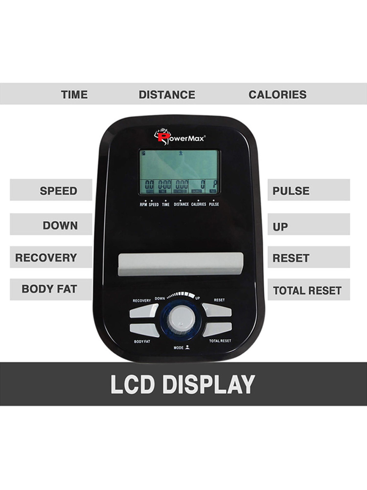 PowerMax Fitness EH-300 Elliptical Trainer (Red)