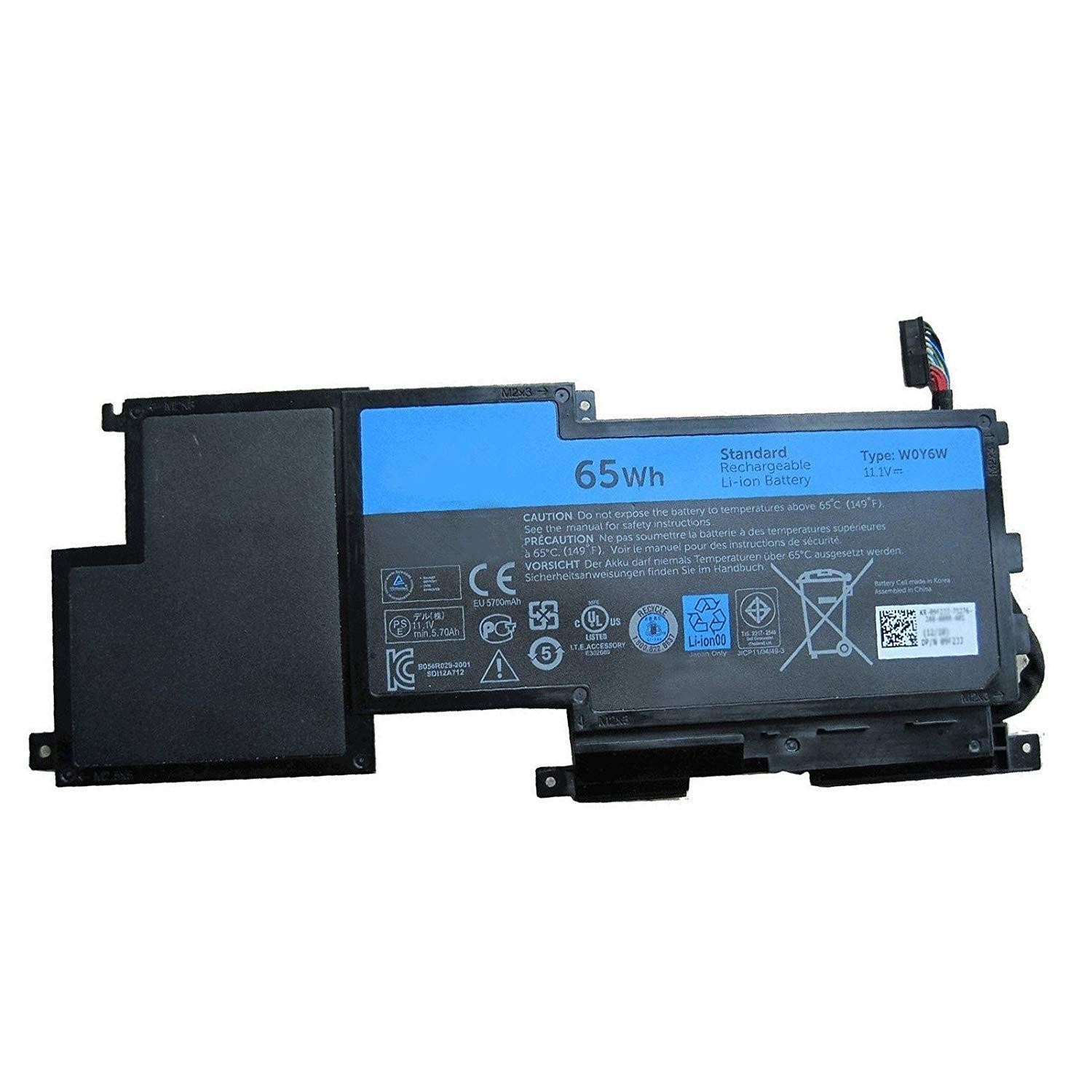 New Genuine W0Y6W 11.1V 65Wh Laptop Battery for Dell XPS 15 XPS 15-L521X Series Laptop WOY6W 9F233 3NPC0