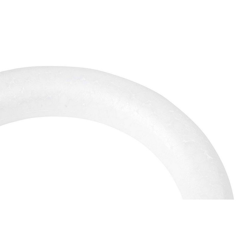 Juvale Craft Foam Wreath - 6-Pack Polystyrene Foam Ring for DIY Arts and Crafts, Floral Projects, Wedding and Home Decorations, 8 x 1.2 x 8 inches