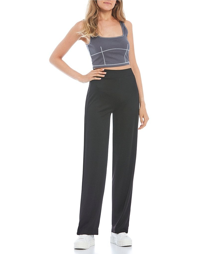 GB Coordinating Knit Contrast Stitch Bra Top