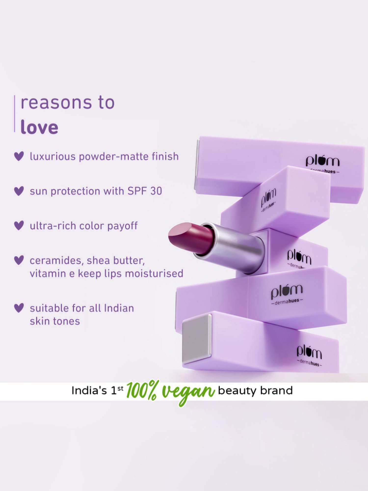 Plum Velvet Haze Matte Lipstick 03 Magical Mauve - 4.2 gm