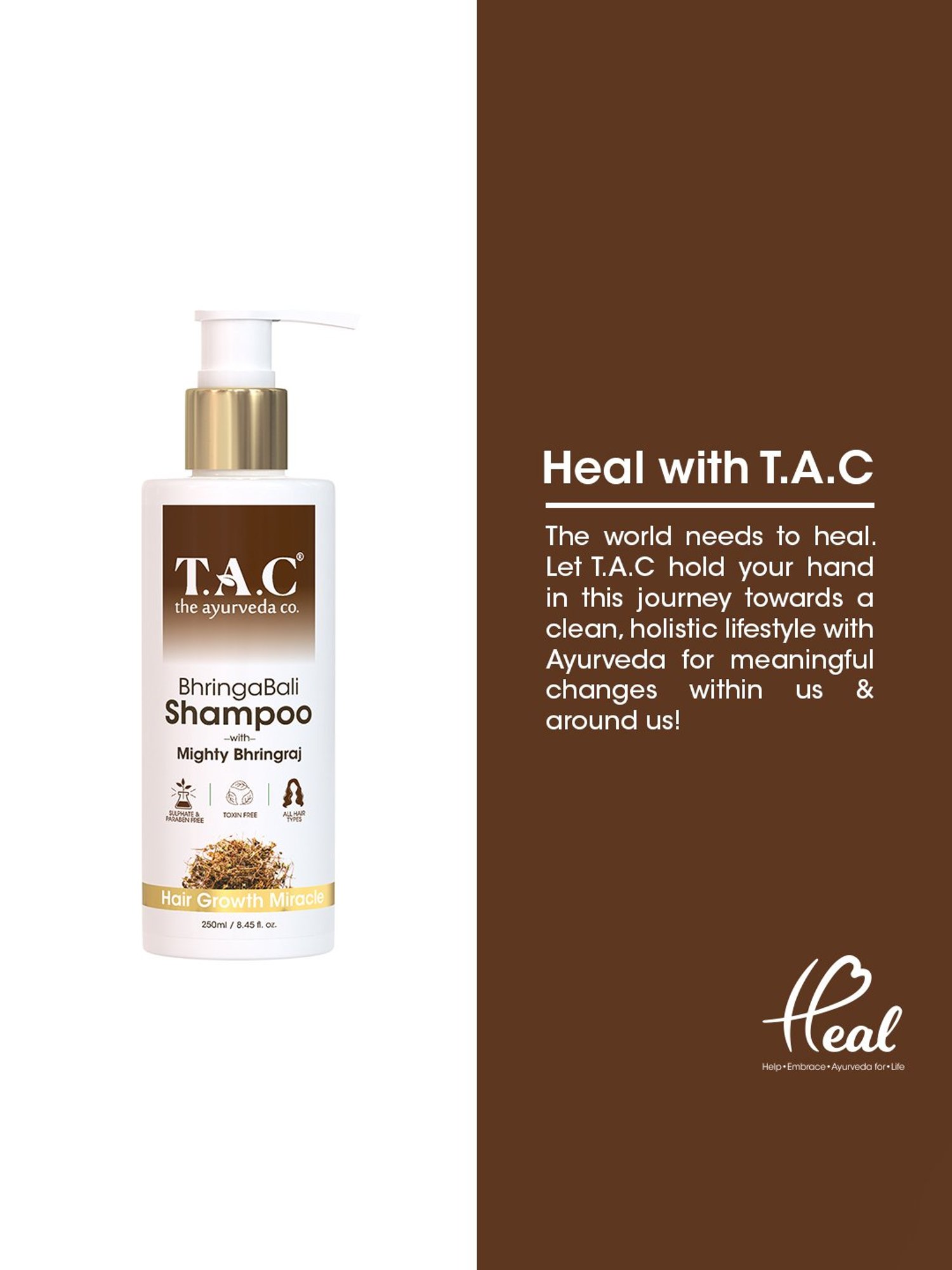 TAC - The Ayurveda Co. Bhringabali Shampoo - 250 ml
