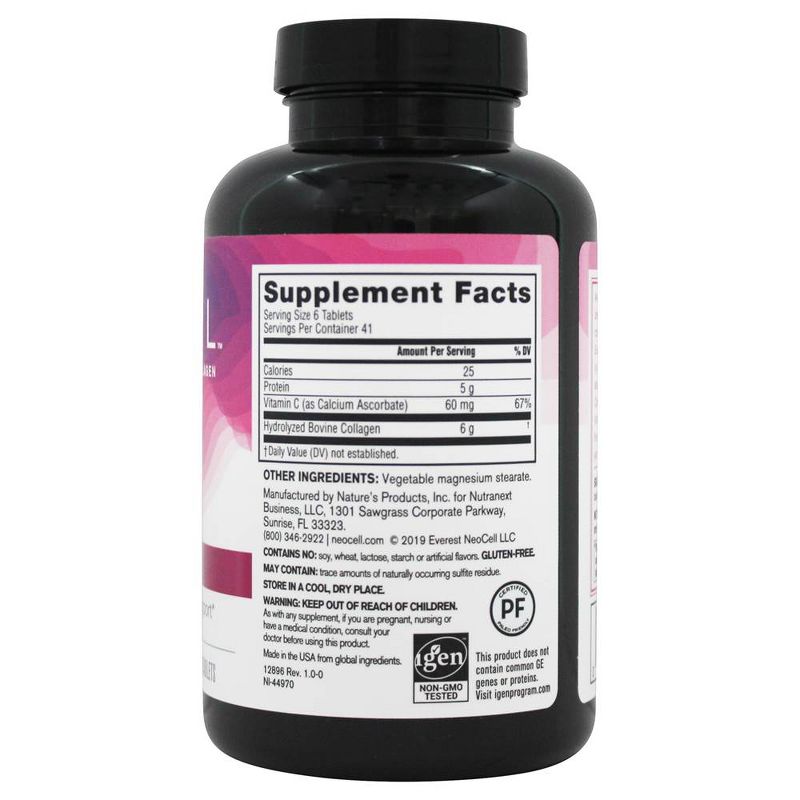 NeoCell Super Collagen + C Tablets 6000 mg. Supplement  -  250 Count