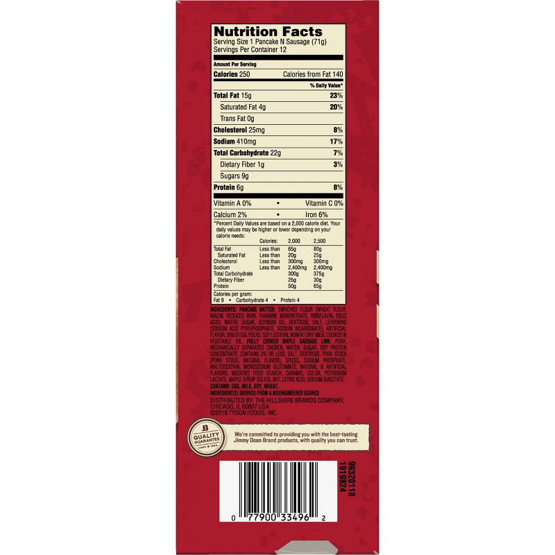 Jimmy Dean Original Frozen Pancakes & Sausage On A Stick - 12ct