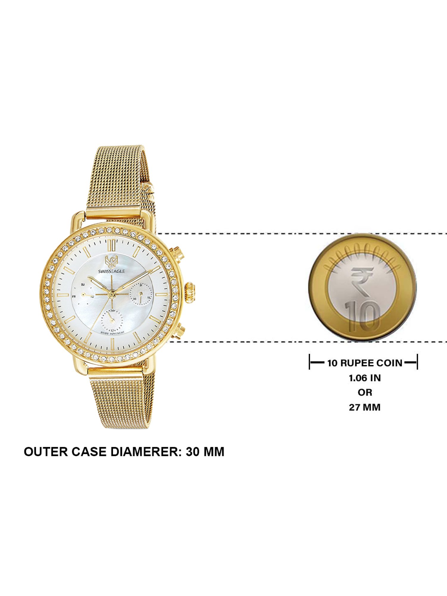 Swiss Eagle SE-9152-44 Analog Watch for Women