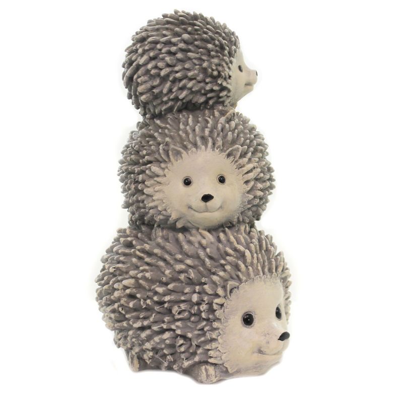 Home & Garden 10.5" Stack Hedgehog Statue Spiny Woodland Animal Roman, Inc  -  Outdoor Sculptures And Statues