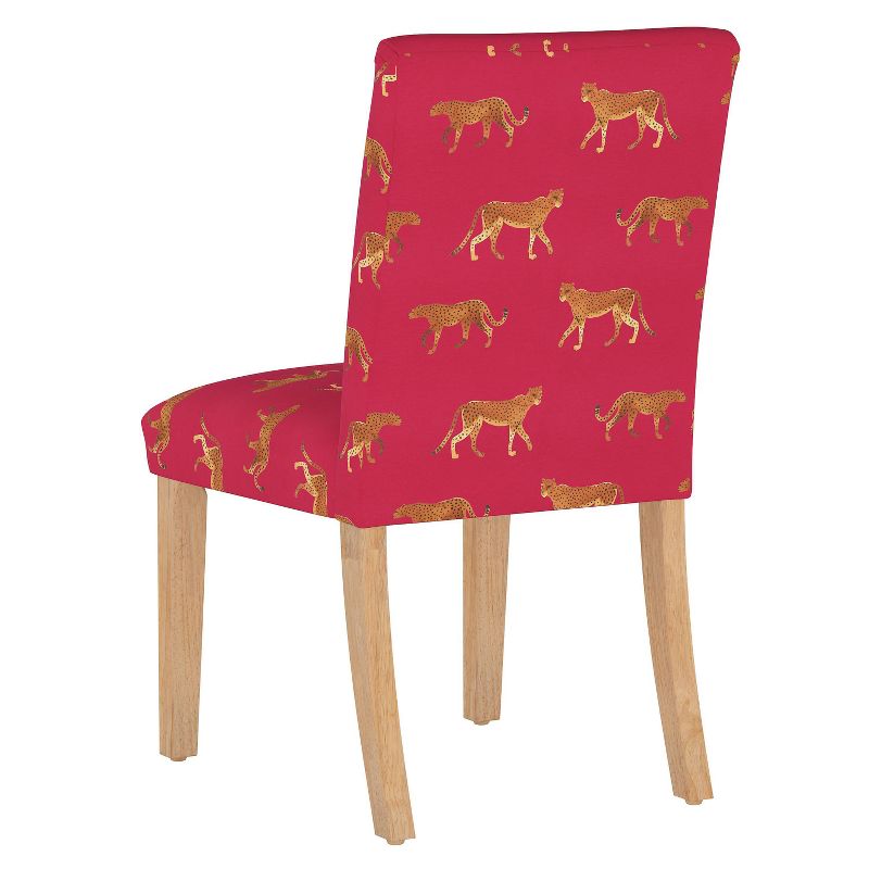 Dining Chair Cheetah Walk Raspberry - Skyline Furniture