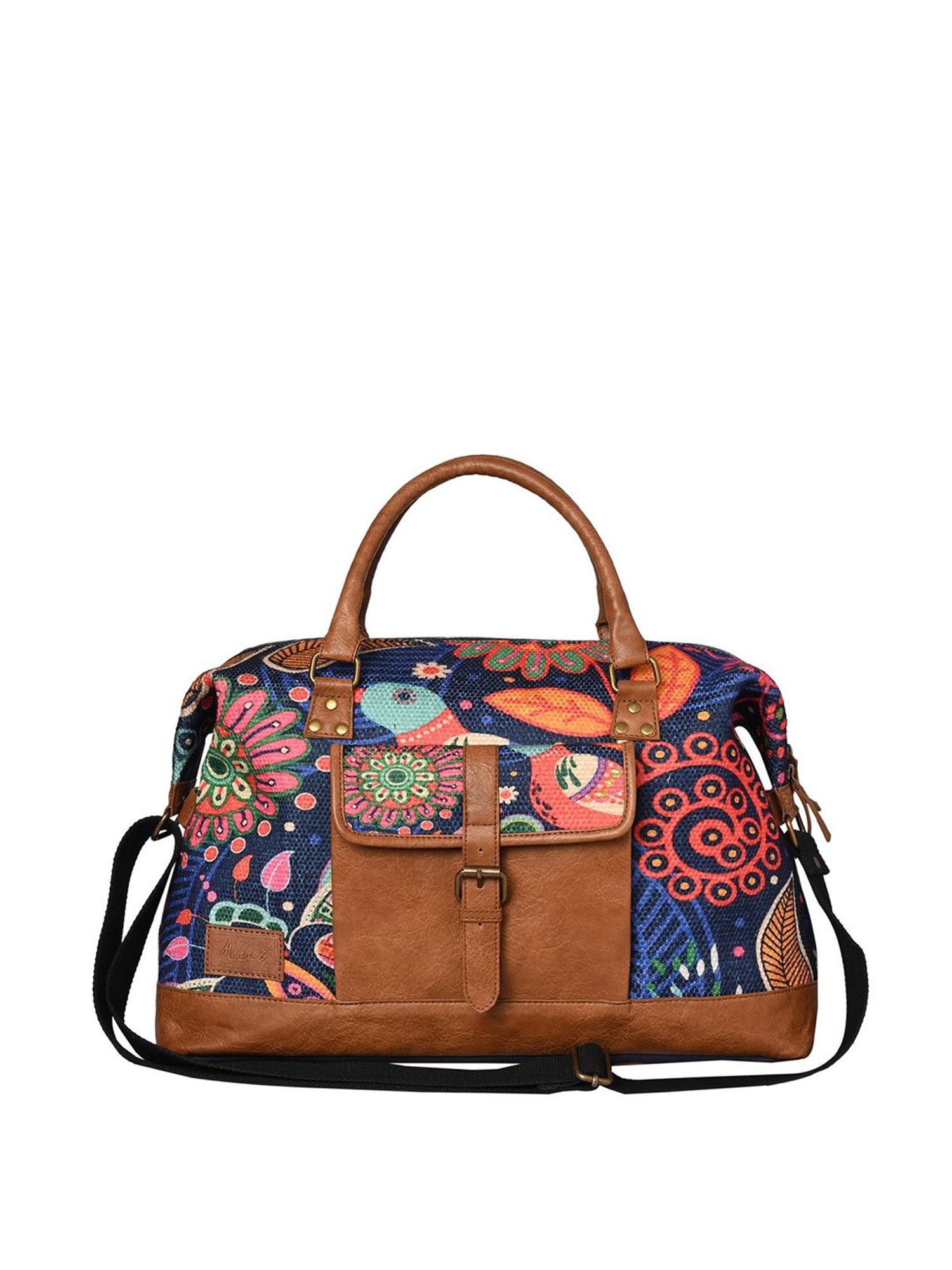 Mona B Oasis Navy Large Duffle Bag