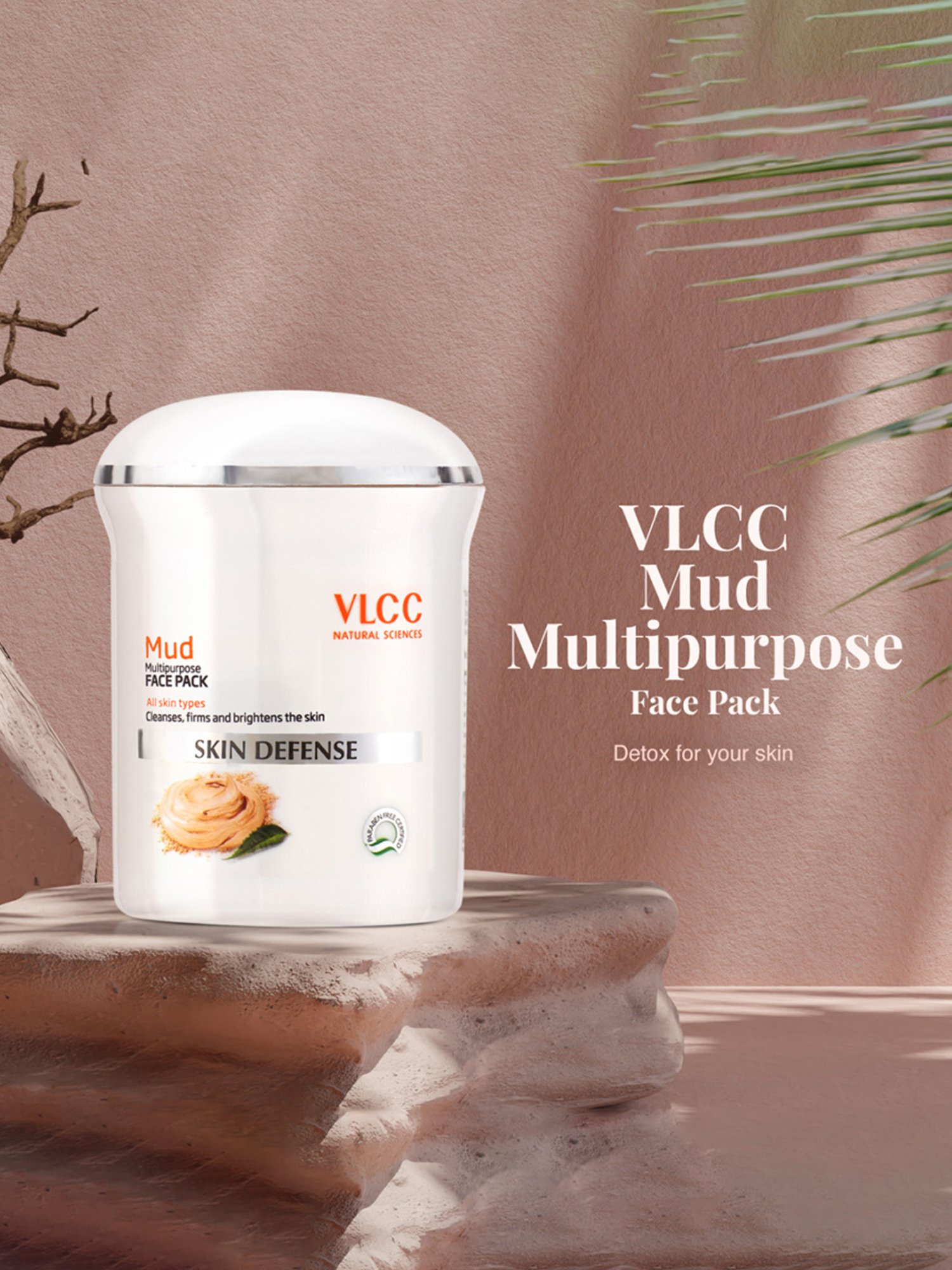 VLCC Rose Water and Mud Face Pack Combo