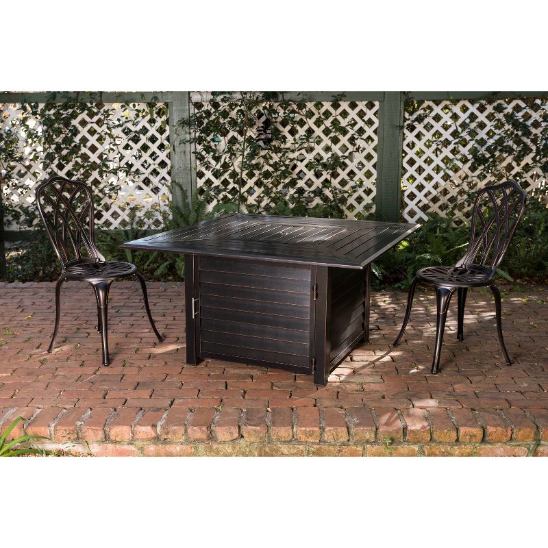 Palmetto Aluminum Square LPG Fire Pit - Fire Sense