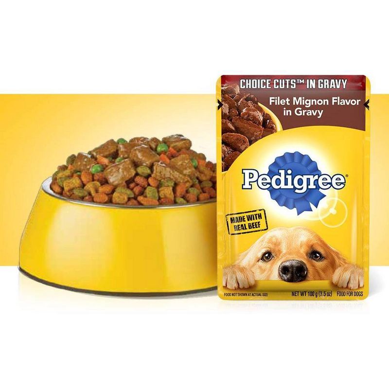 Pedigree Choice Cuts In Gravy Filet Mignon Flavor Wet Dog Food - 3.5oz