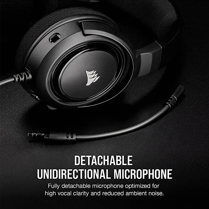 HS35 Stereo Gaming Headset Memory Foam Earcups Headphones work with PC Mac Xbox One PS4 Switch iOS and Android Carbon