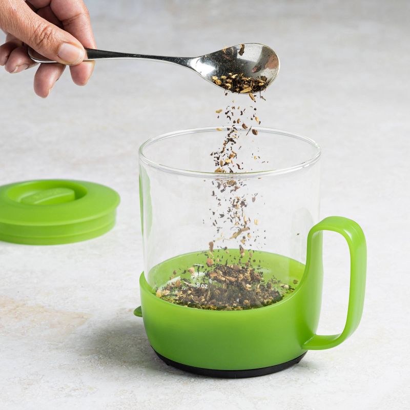 Primula 3-Cup Addison Glass Tea Steeper - Green