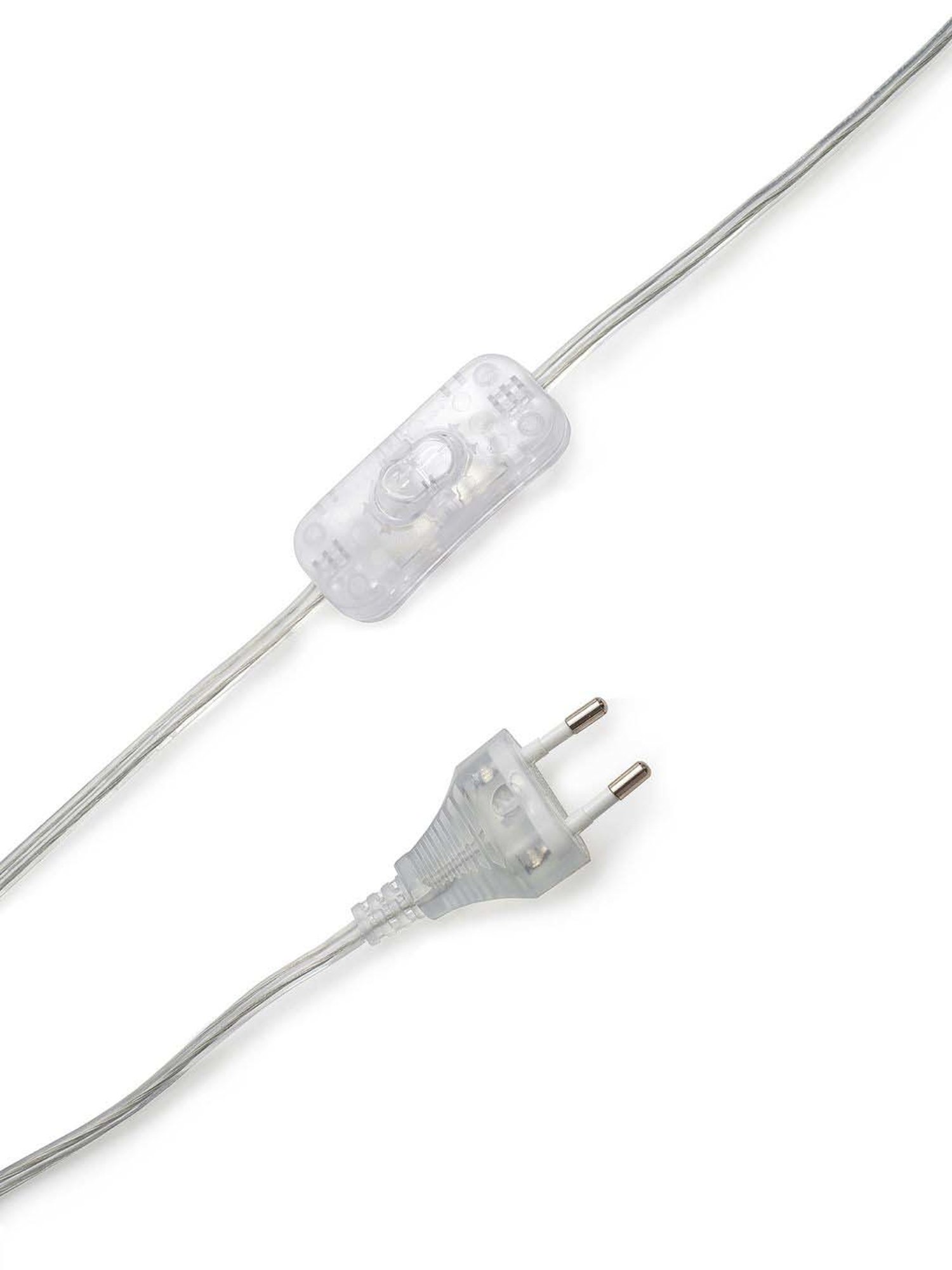 Pure Home and Living Transparent Glass Teardrop Shaped Small Table Lamp Stand