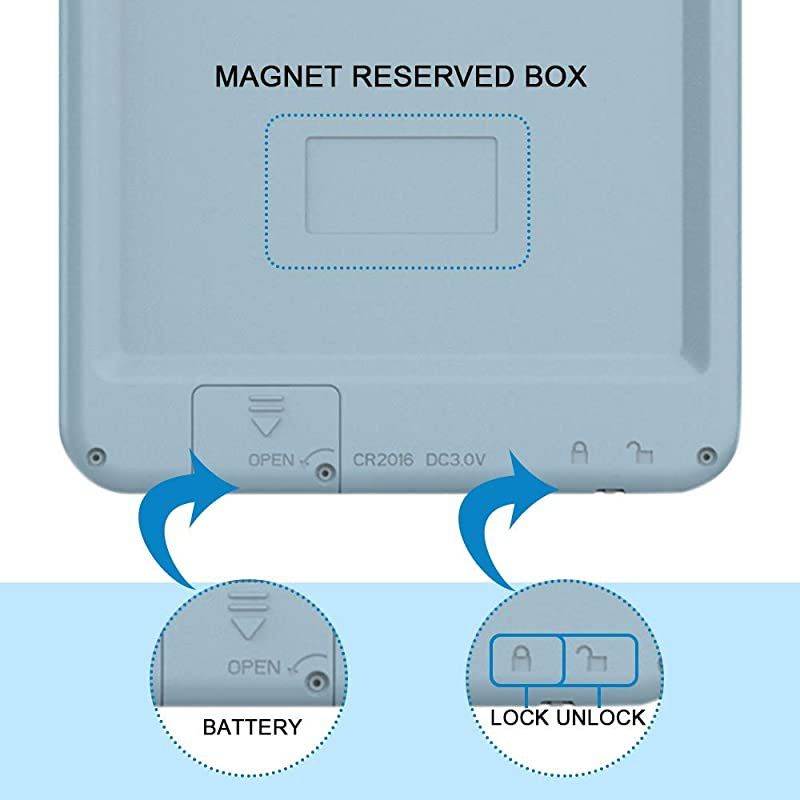LCD Writing Tablet 85 inches Electronic Graphic Tablet Writing Drawing Doodle Board with Memory Lock for Home SchoolOffice