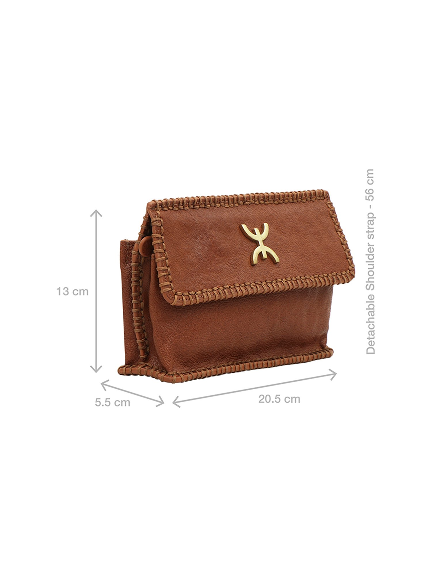 Hidesign SAHARA Tan Textured Medium Sling Handbag