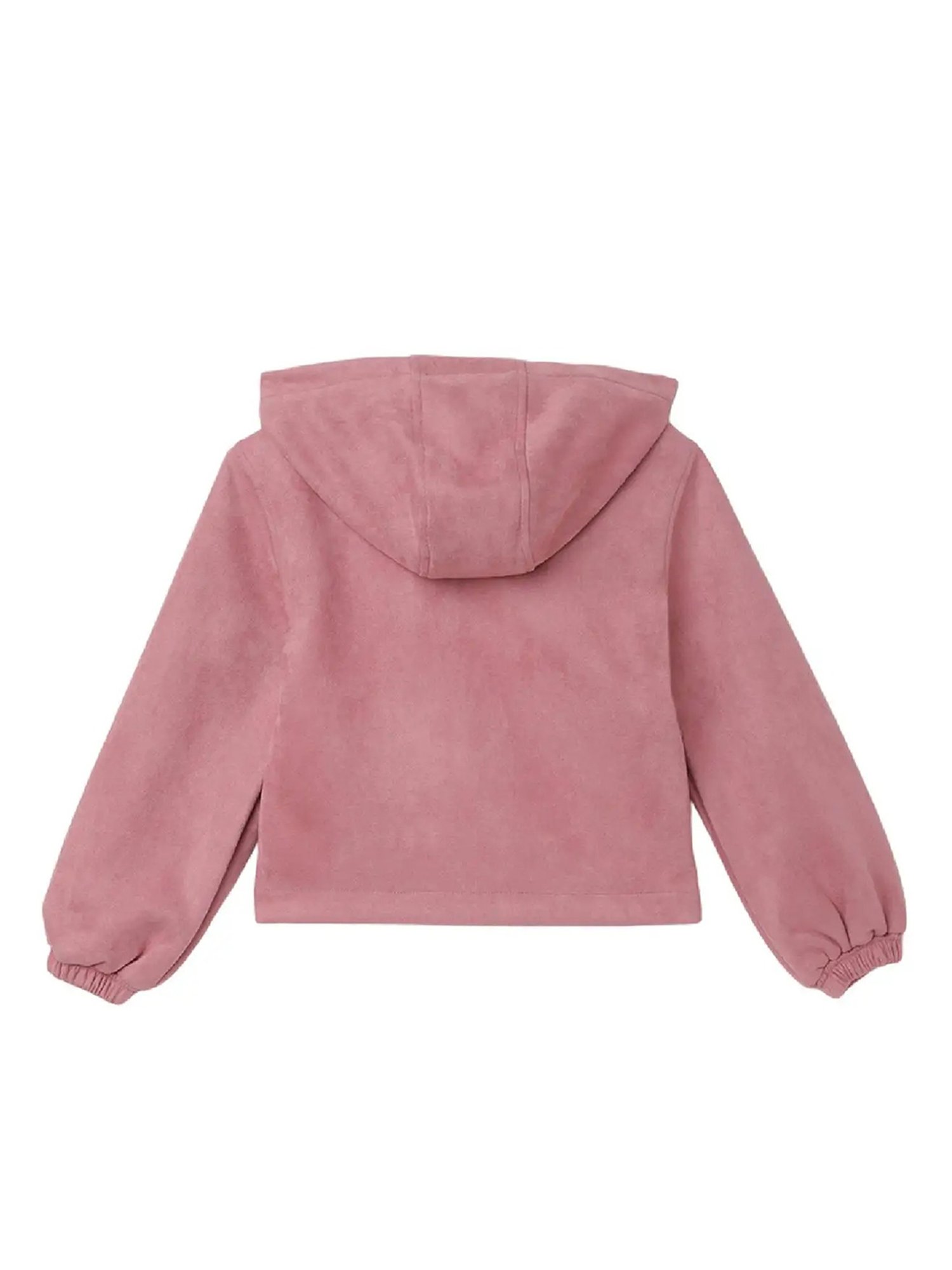 Elle Kids Pink Solid  Hoodie