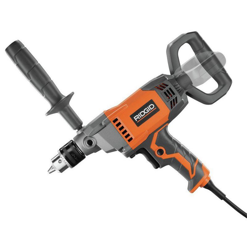 Ridgid ZRR7122 9 Amp 0 - 500 RPM 1/2 in. Corded Mud Mixing Drill with Spade Handle