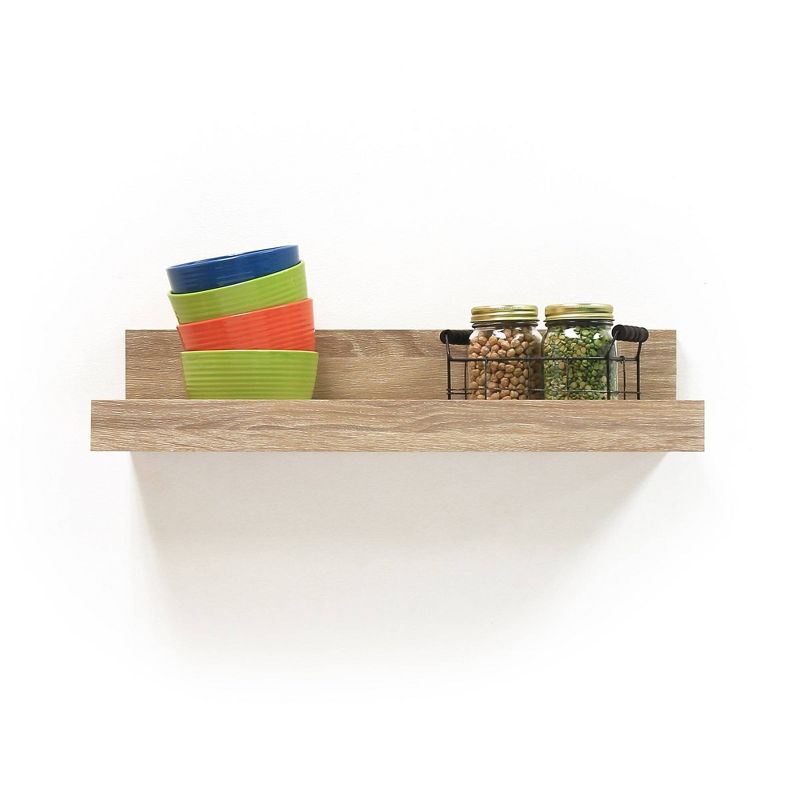 24" x 5" Utility Shelf White Oak - InPlace